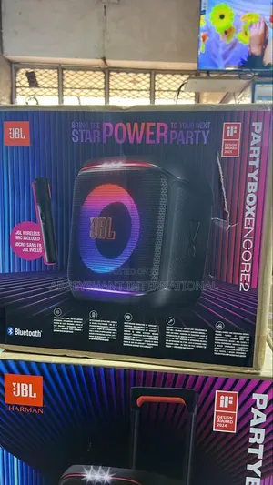 JBL Partybox Encore 2 Portable Speaker With Wireless Microphones 100w