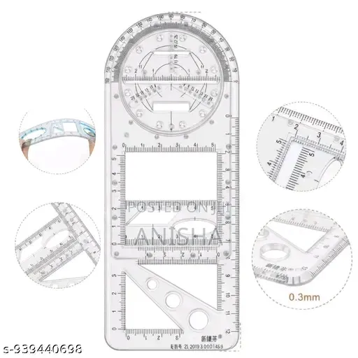 Multifunction Geometric Ruler