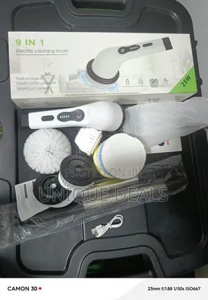 9 in 1 Cordless Electric Spin Scrubber