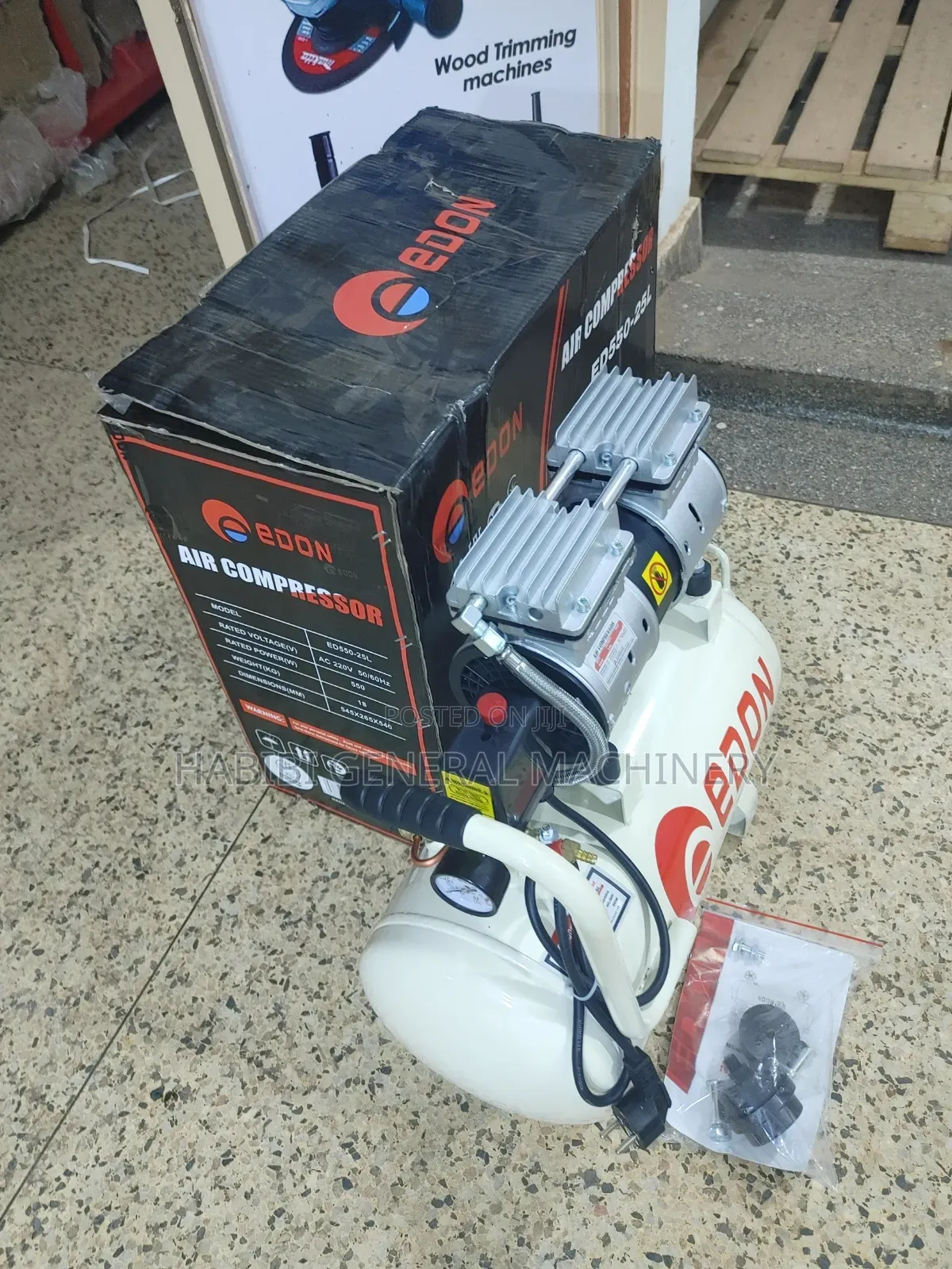 25 Litres 550watts Edon Eletric Air Compressors/Silent