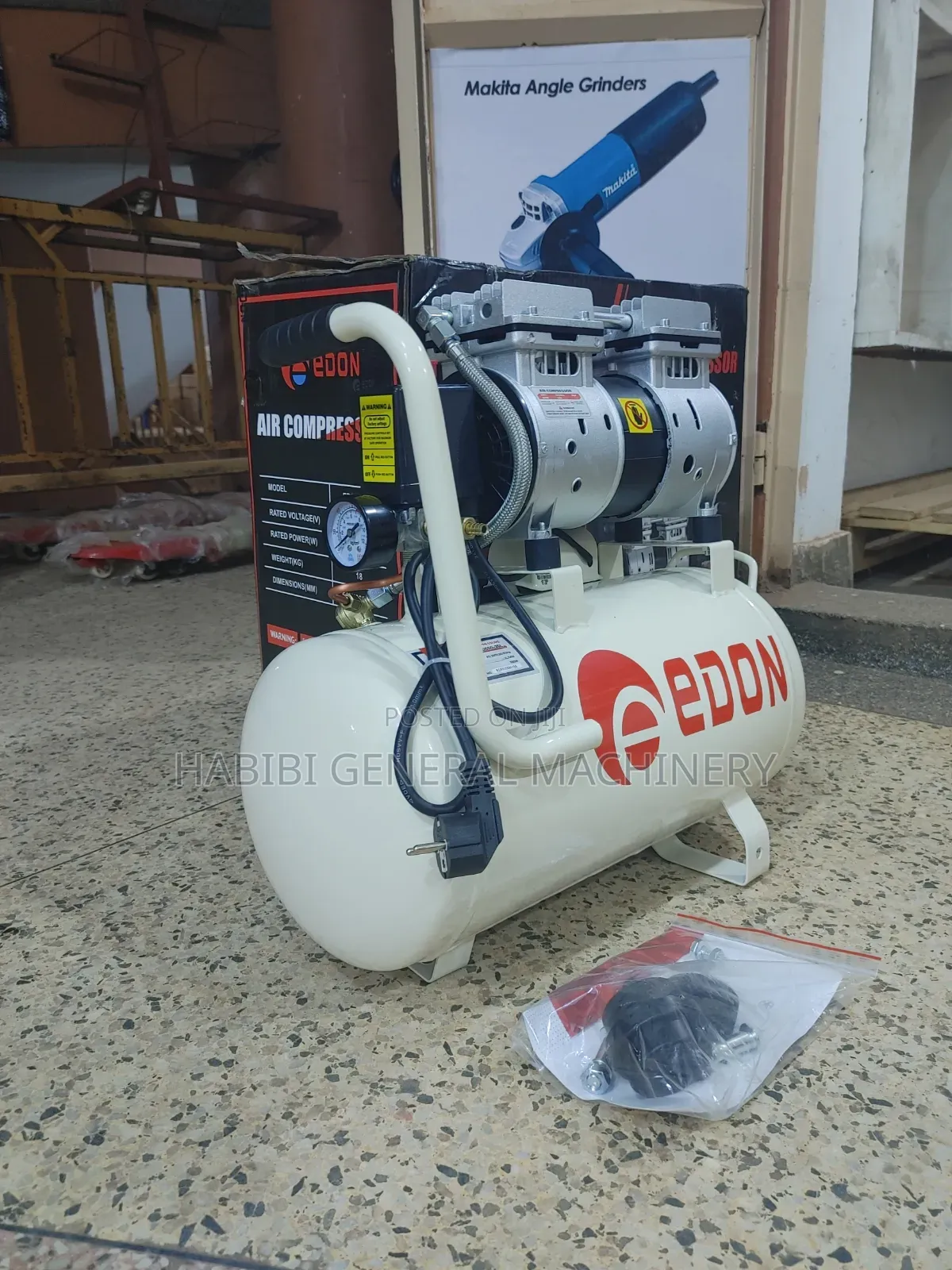 25 Litres 550watts Edon Eletric Air Compressors/Silent