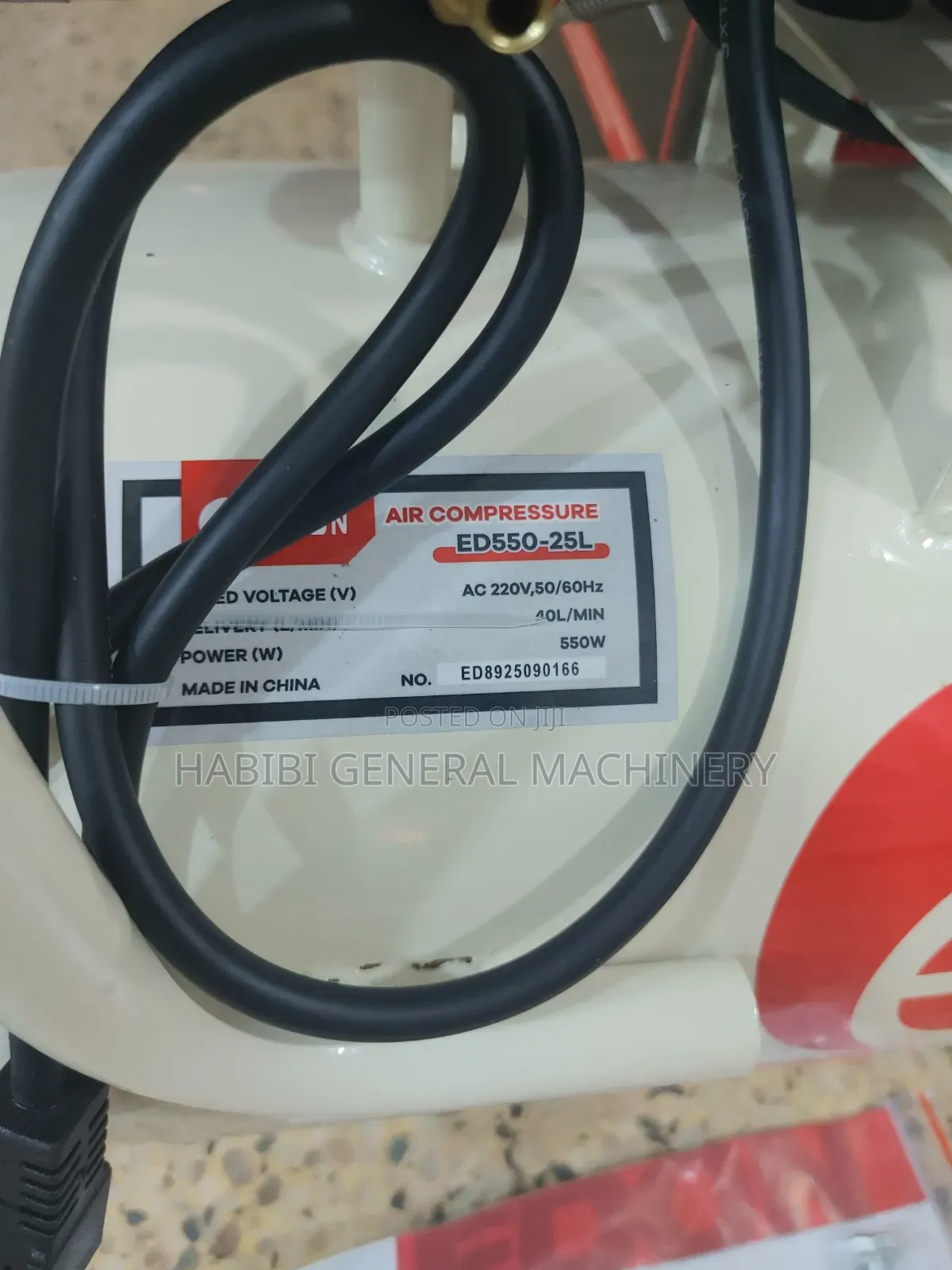 25 Litres 550watts Edon Eletric Air Compressors/Silent