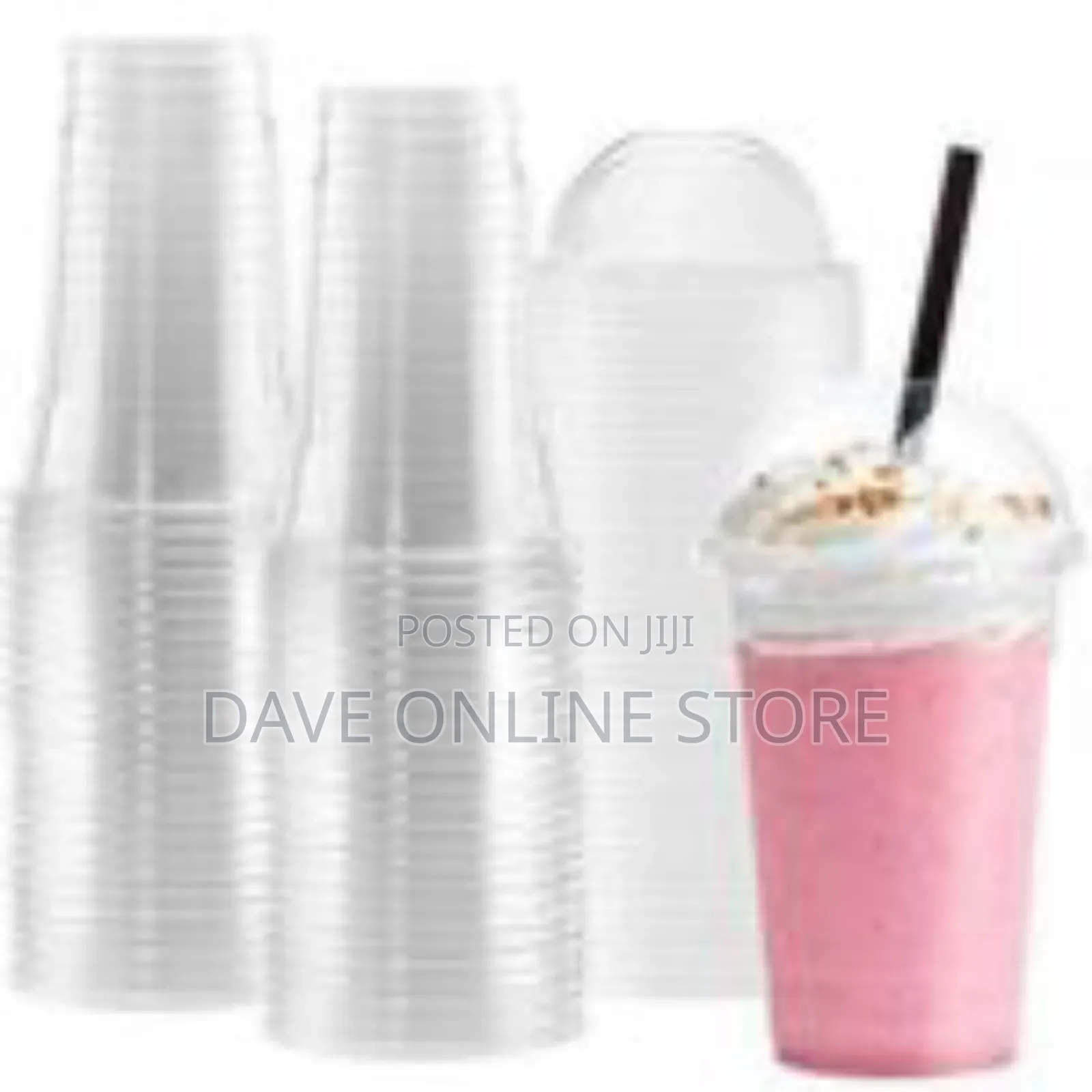 Clear Disposable Cups, 25 Pieces