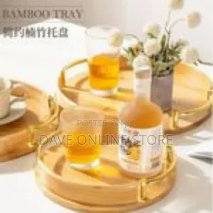 3 Piece Set of Bamboo Trays