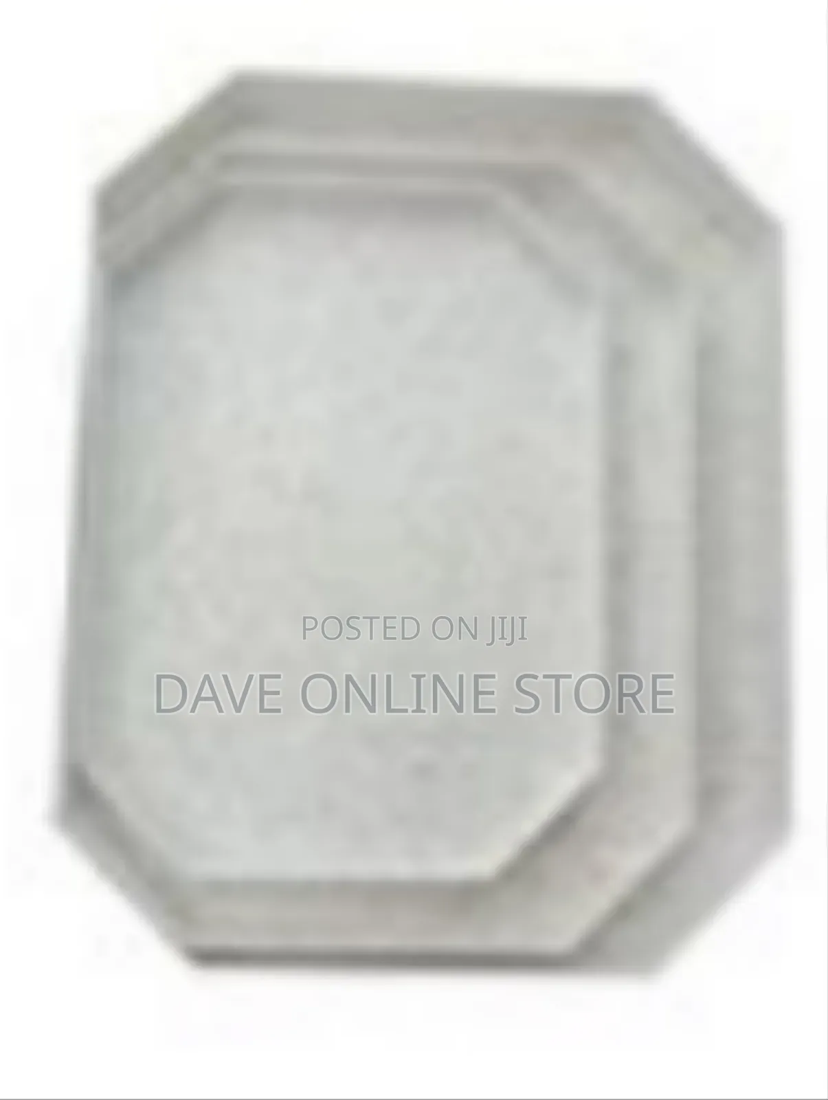 3 Pieces Set of Hexagonal Melamine Serving Trays