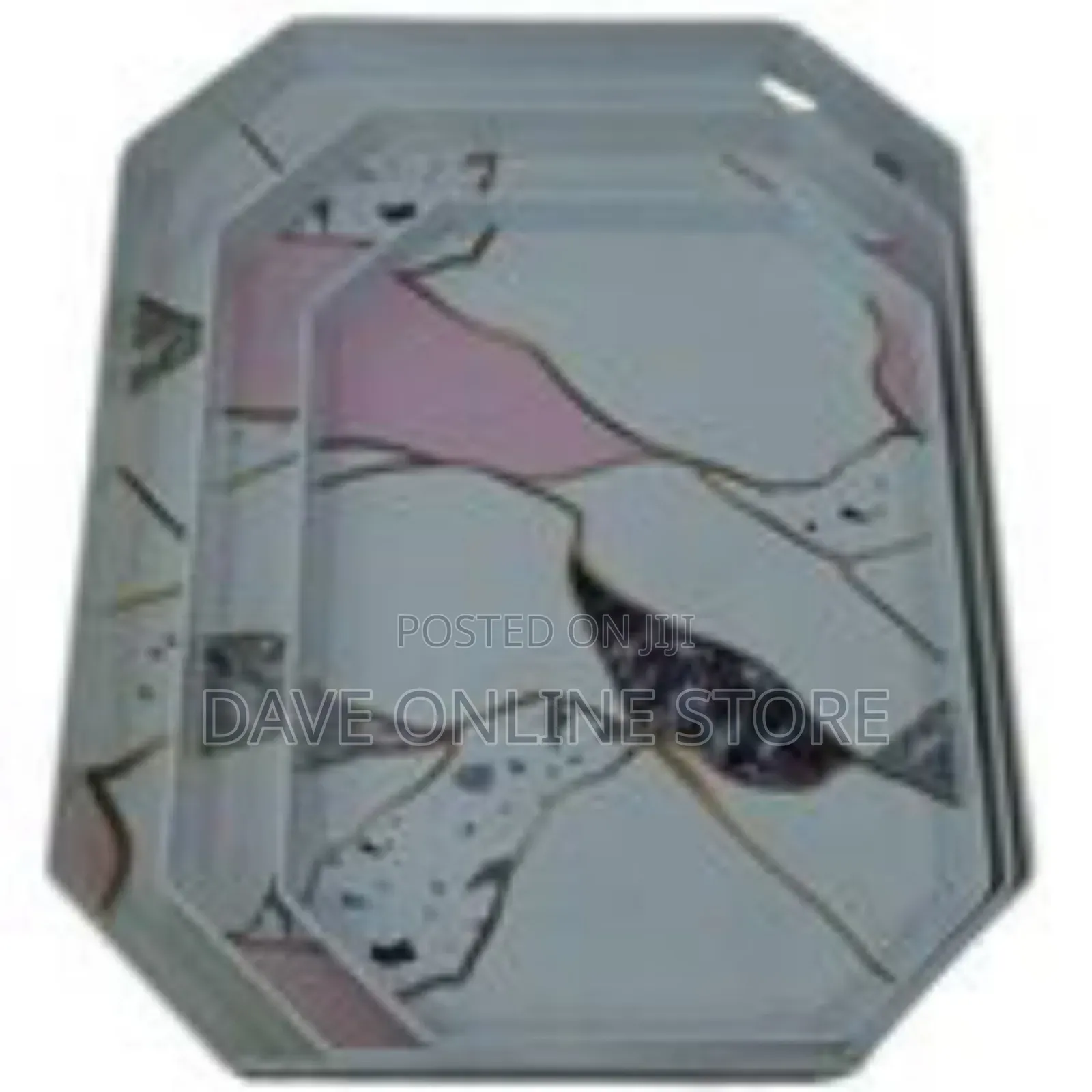 3 Pieces Set of Hexagonal Melamine Serving Trays