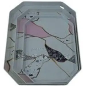 3 Pieces Set of Hexagonal Melamine Serving Trays