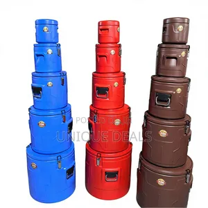 5pcs Insulated Food Barrel With Stainless Steel Interior