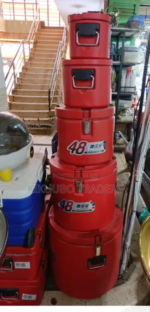 5pcs Insulated Food Barrel With Stainless Steel Interior
