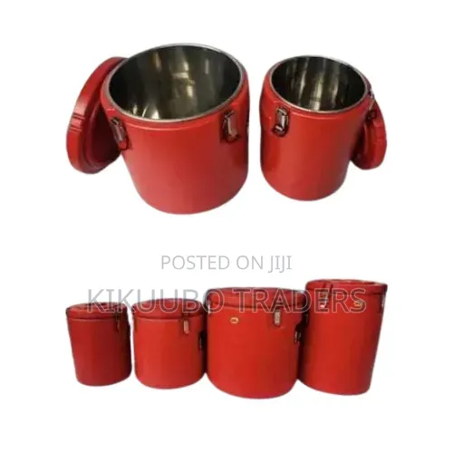 5pcs Insulated Food Barrel With Stainless Steel Interior