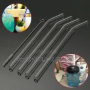 Set of 6 Glass Straws + a Washer
