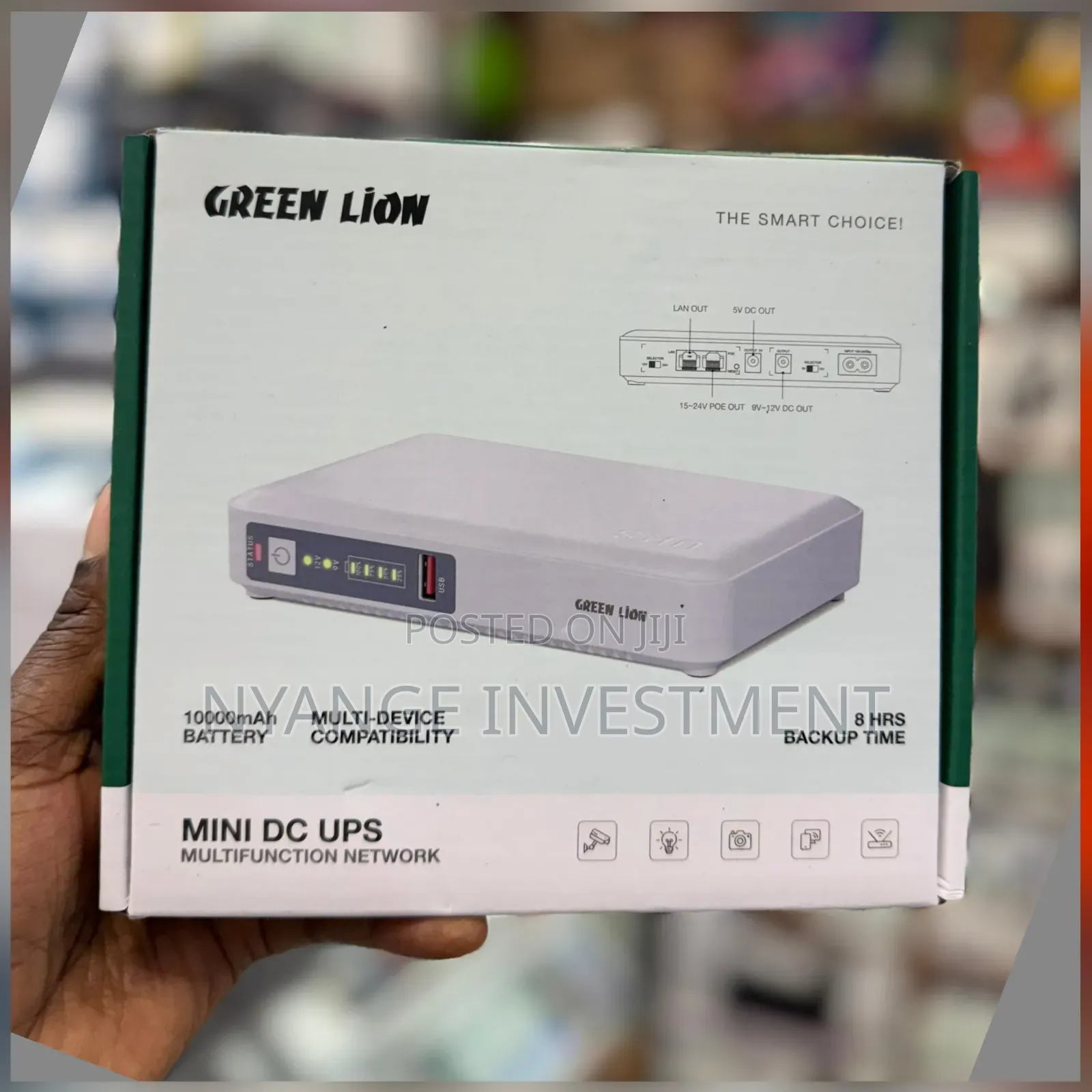 Green Lion Mini Dc Ups 10000mah For Network Power Backup.