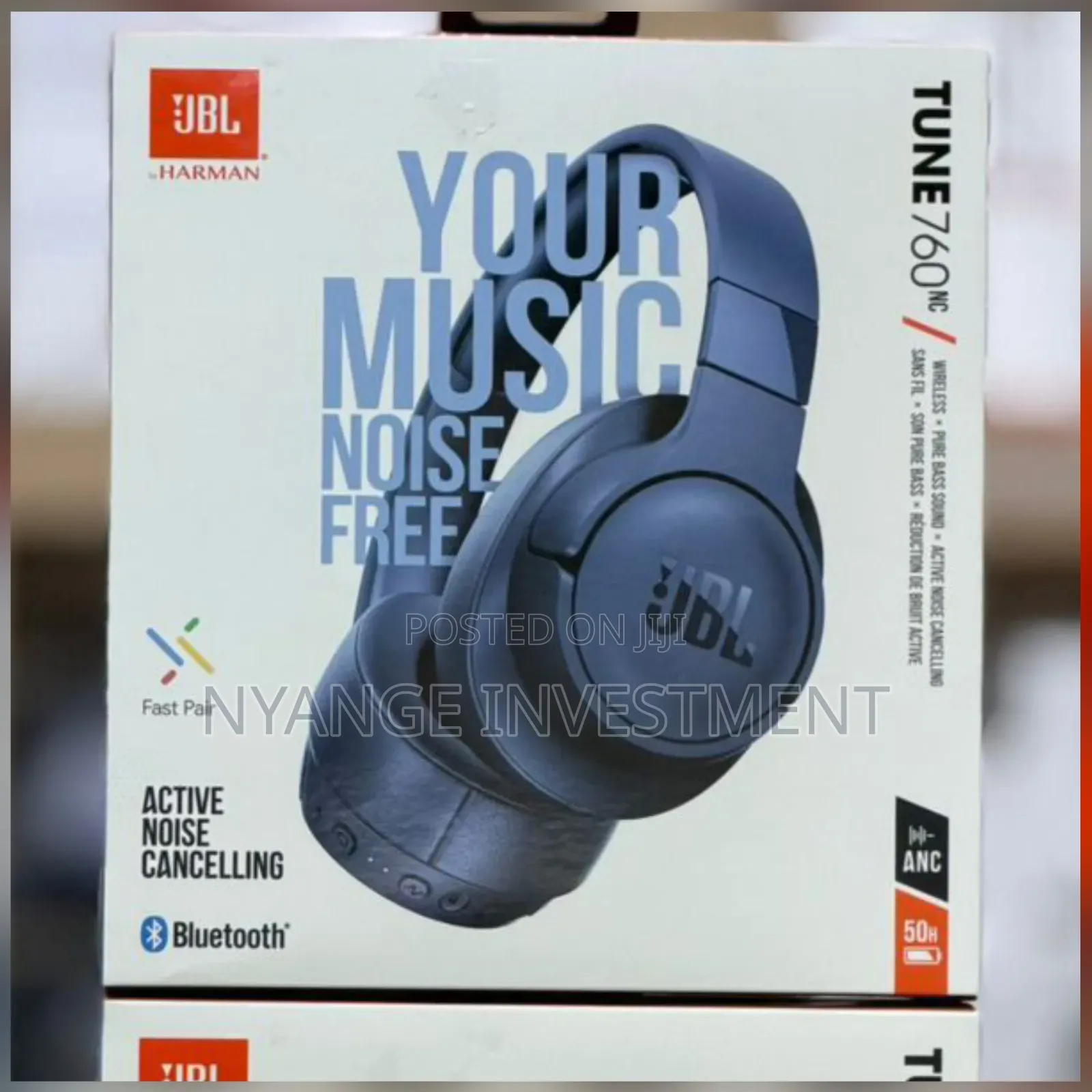 JBL Tune 760nc Bluetooth Headphones. Wireless Headphones