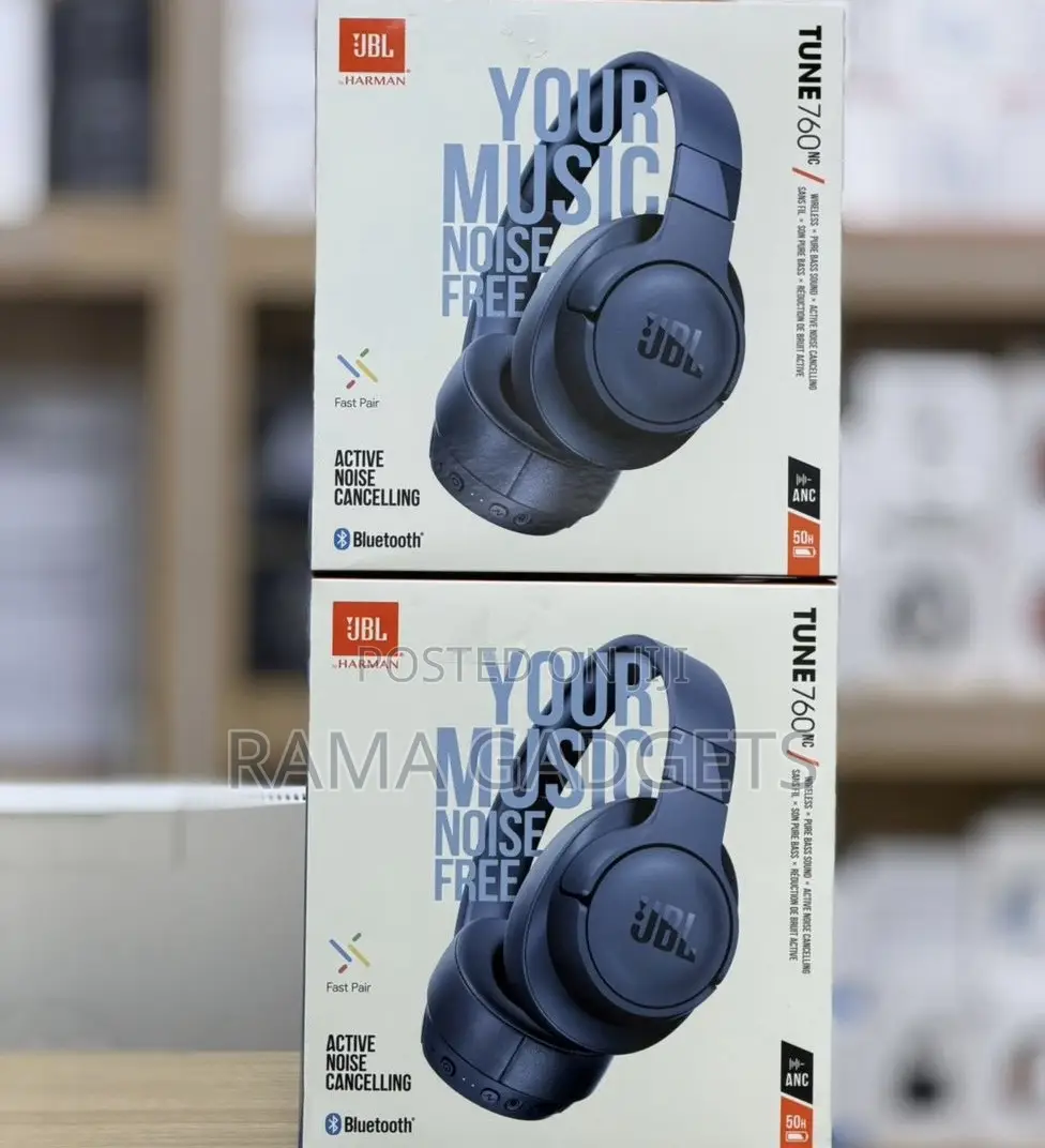 JBL Tune 760nc Wireless Headphones With Active Noise Cancelling.