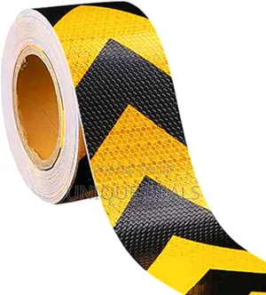 Reflective Safety Tape Black & Yellow Arrow