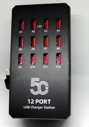 12 Ports Charger Station Multiple Port Device Fast Charger for Phone