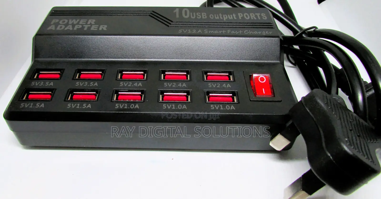 10 Port Usb Multi Port 60w Mobile Phone Laptop Charger