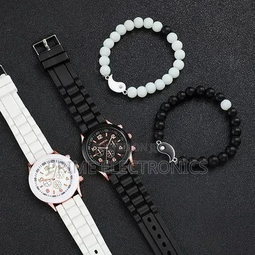 Couple Watches Set -2 Bracelets
