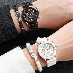Couple Watches Set -2 Bracelets