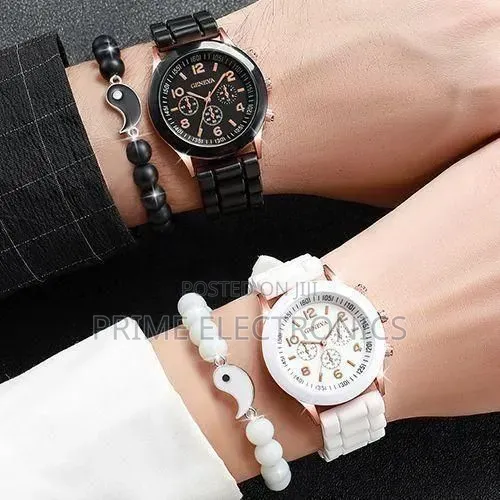Couple Watches Set -2 Bracelets