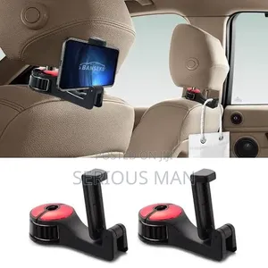 In 1 Car Back Seat Hanger With a Mobile Phone Holder