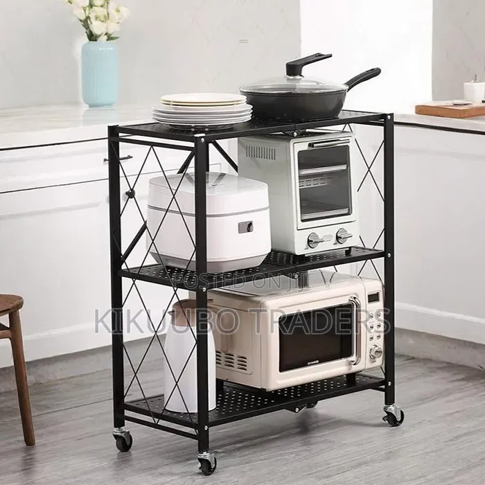 3 Tier Folding Storage Organizer Rack
