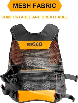 Ingco Polyester Mesh Tool Vest Tool Belts With Reflective Pockets
