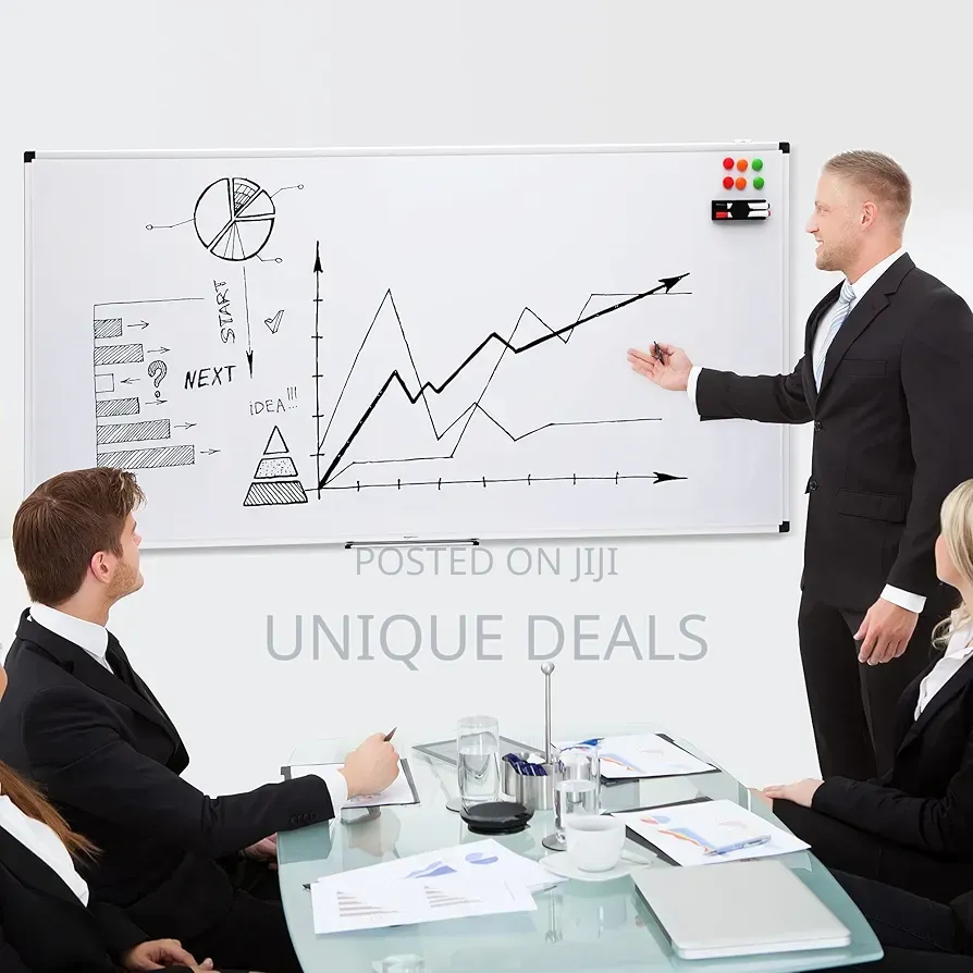 120*240cm Magnetic Dry Wipe Whiteboard With Pen Tray, Dry Erase
