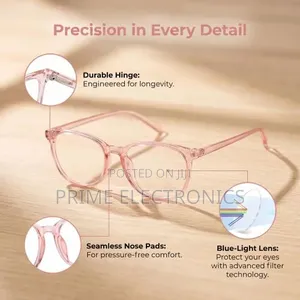 Women's Anti Blue Light Glasses -round Pink