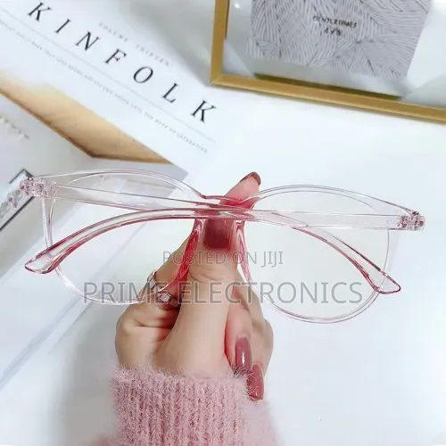 Women's Anti Blue Light Glasses -round Pink
