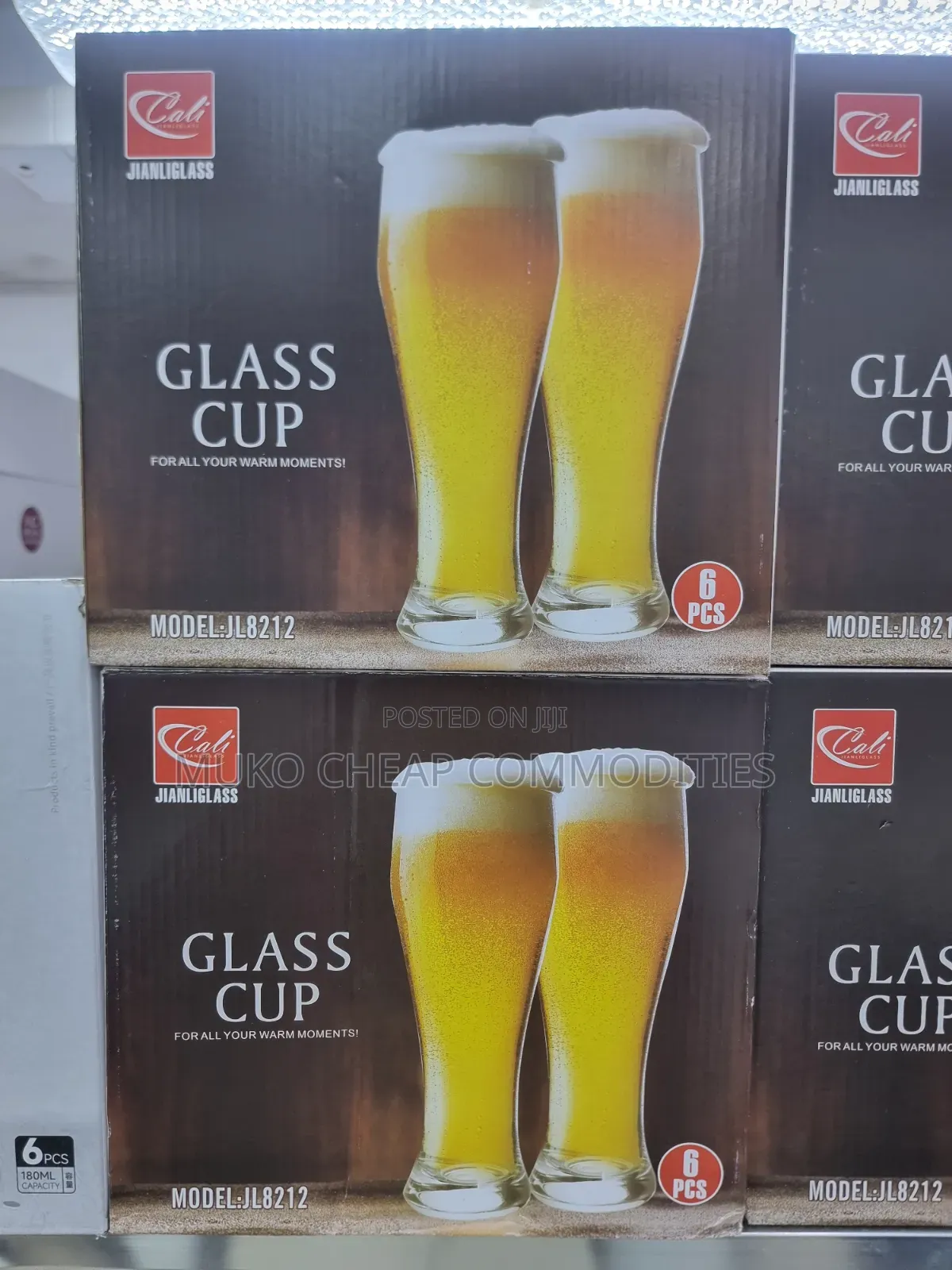 Beer Mug Glass 6pieces