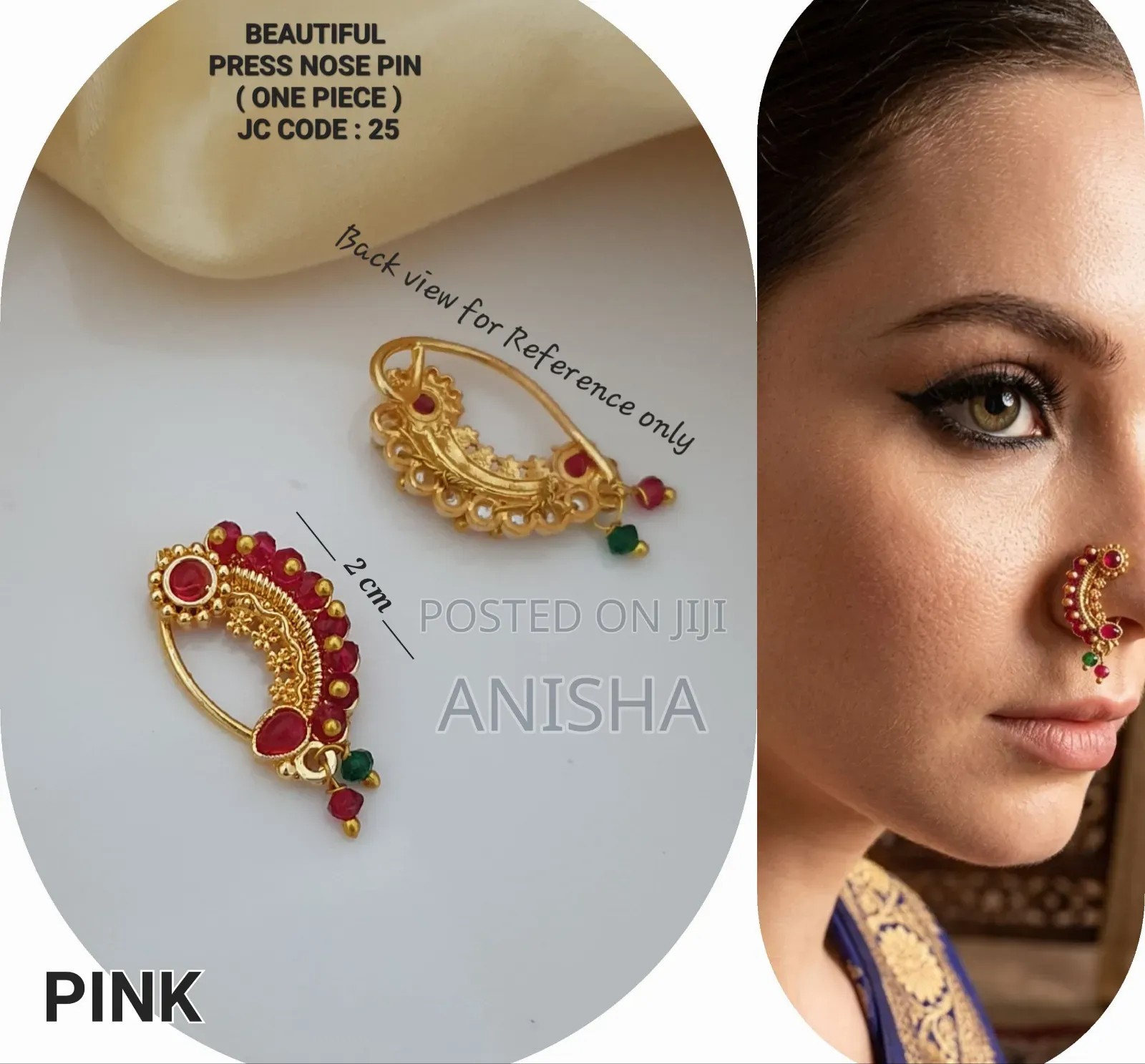 Bridal Wear Tipe Nose Pin