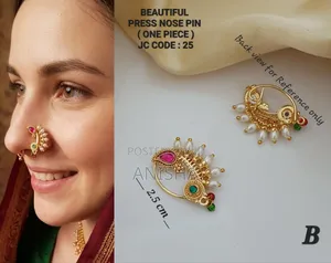Bridal Wear Tipe Nose Pin