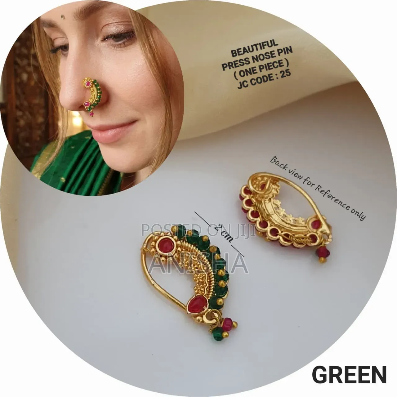 Bridal Wear Tipe Nose Pin