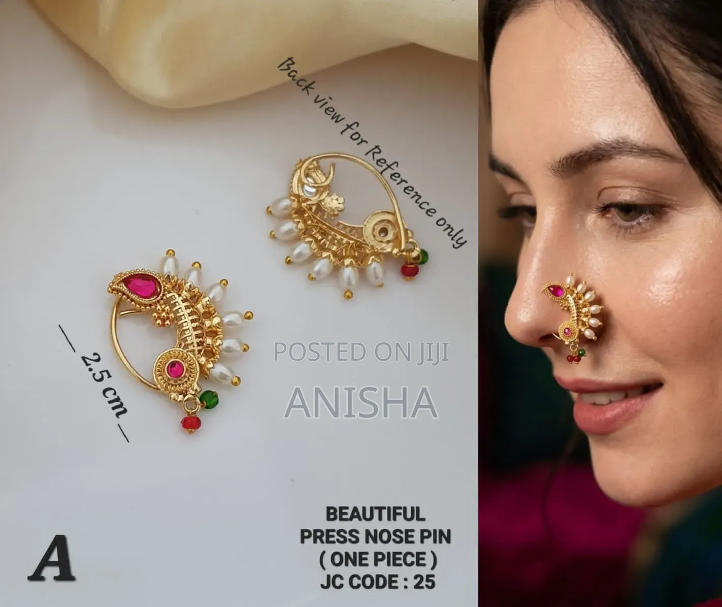 Bridal Wear Tipe Nose Pin