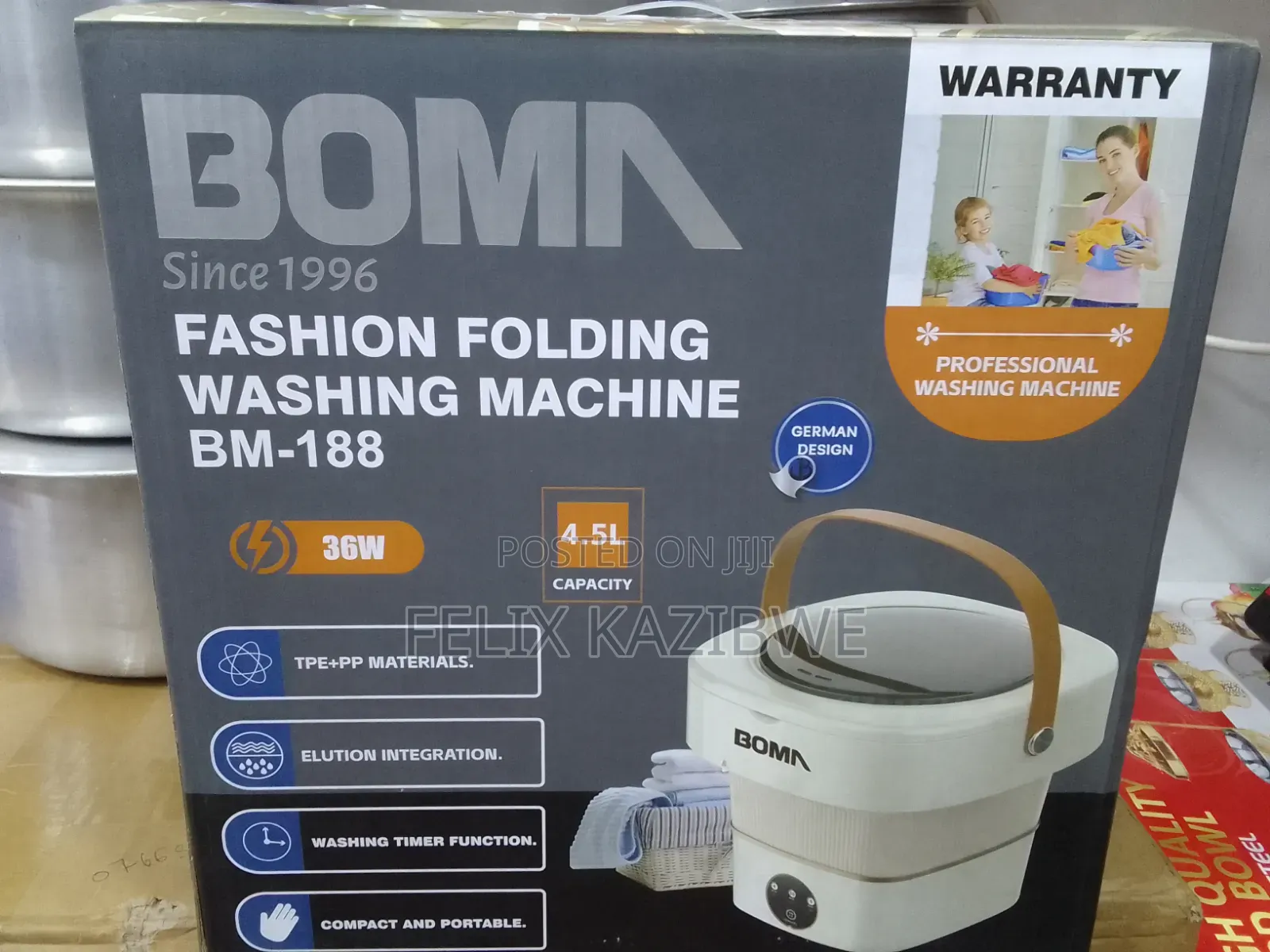 Boma Fashion Folding Washing Machine.
