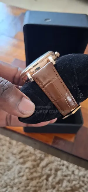 Patek Philippe Skeleton Automatic Leather Strap Watch