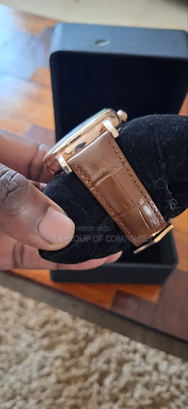 Patek Philippe Skeleton Automatic Leather Strap Watch