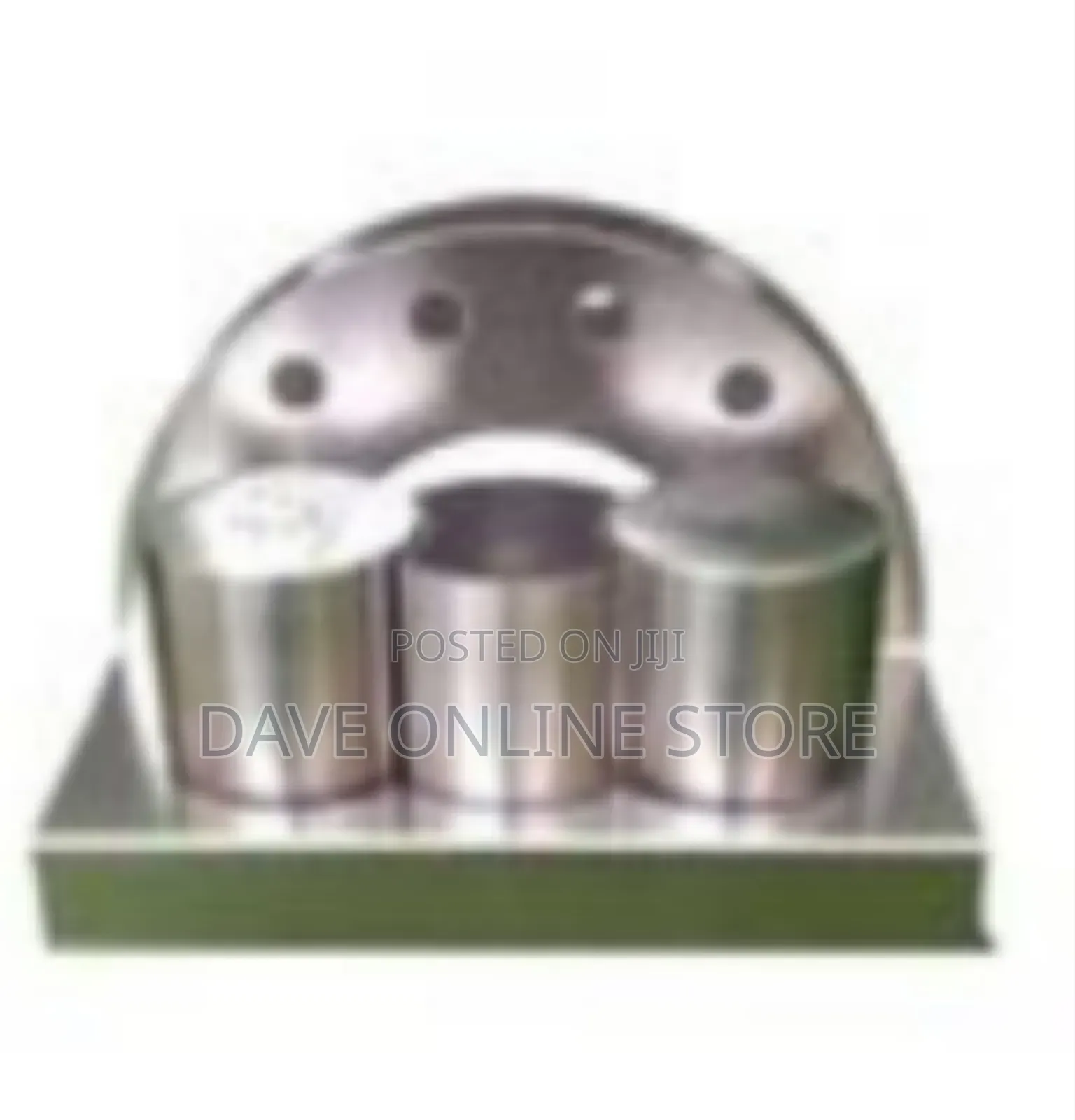 Modern Stainless Steel Table Condiment Caddy Set