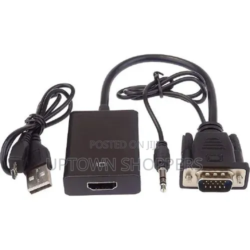 Vga to Hdmi Adapter Cable Male to Female Audio Video Converter