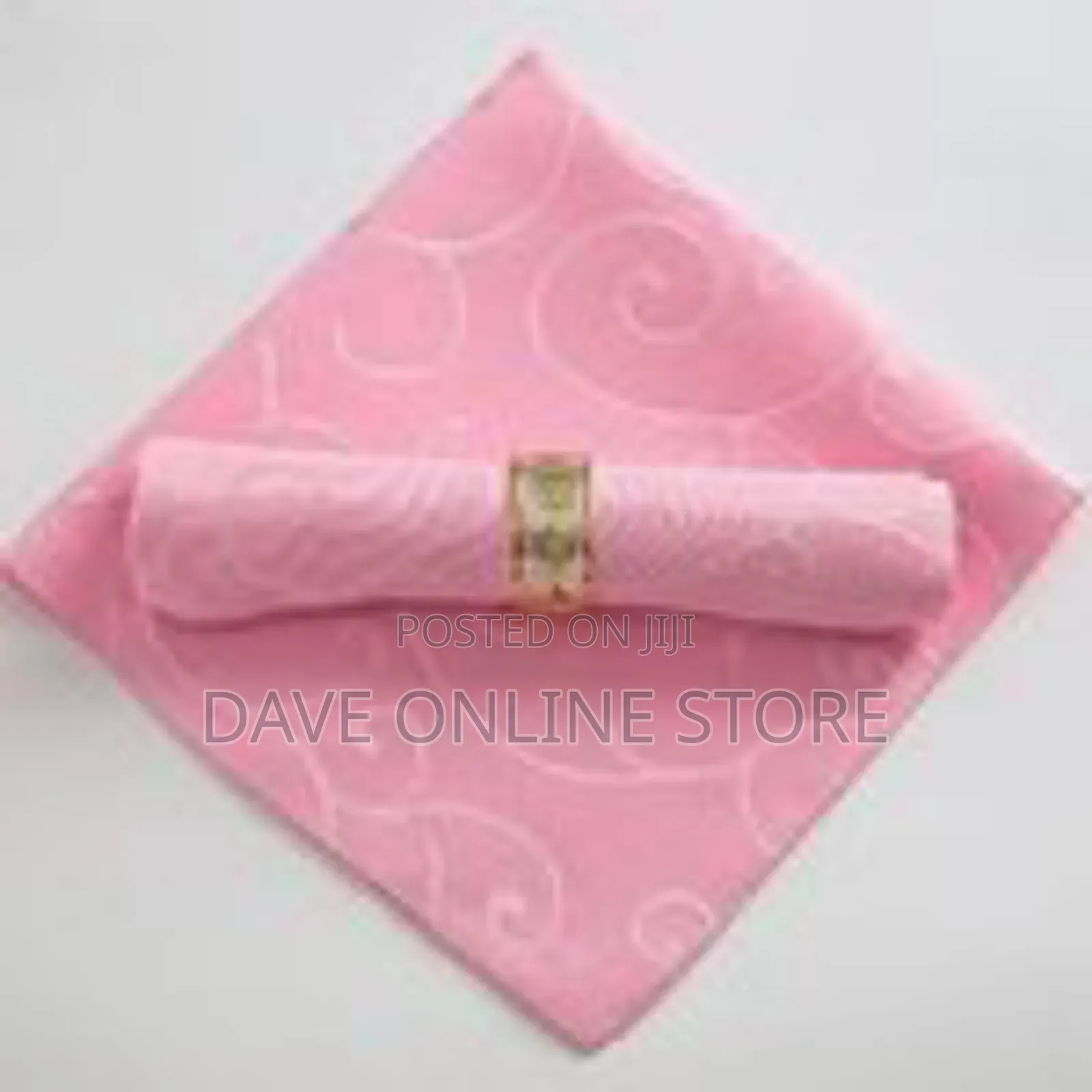 10-Piece Set of Premium Fabric Napkins With Decorative Rings