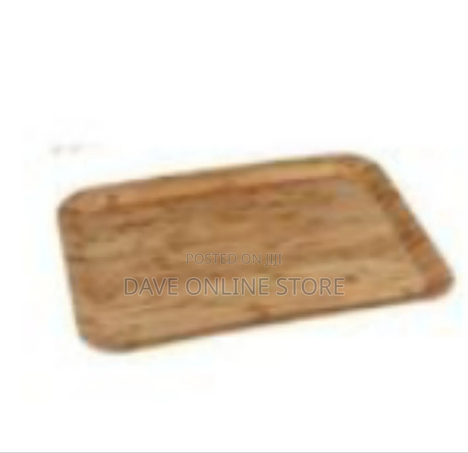 Durable Faux Wood Grain Rectangular Serving Tray