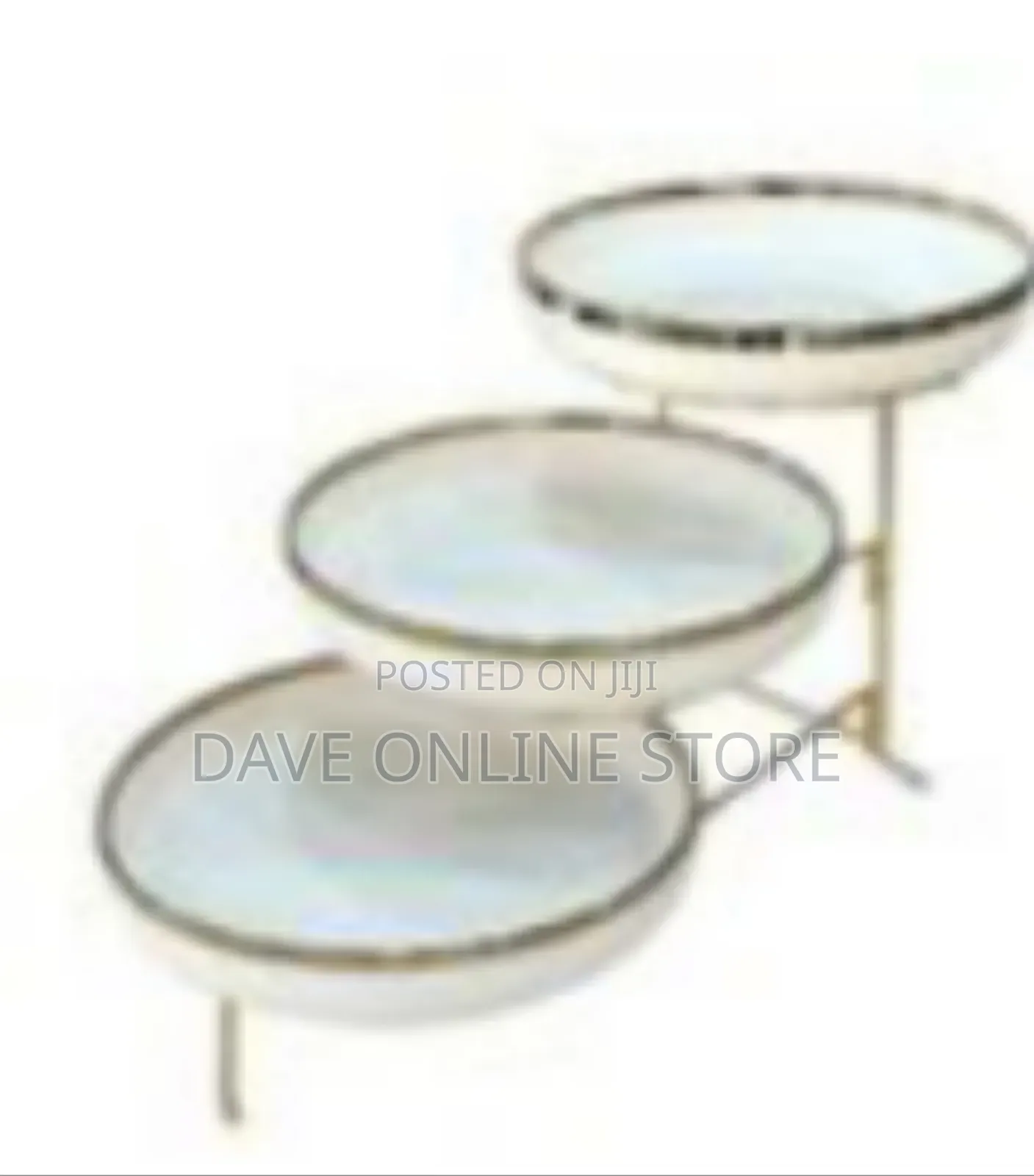 3-Tier Gold Line Serving Bowls
