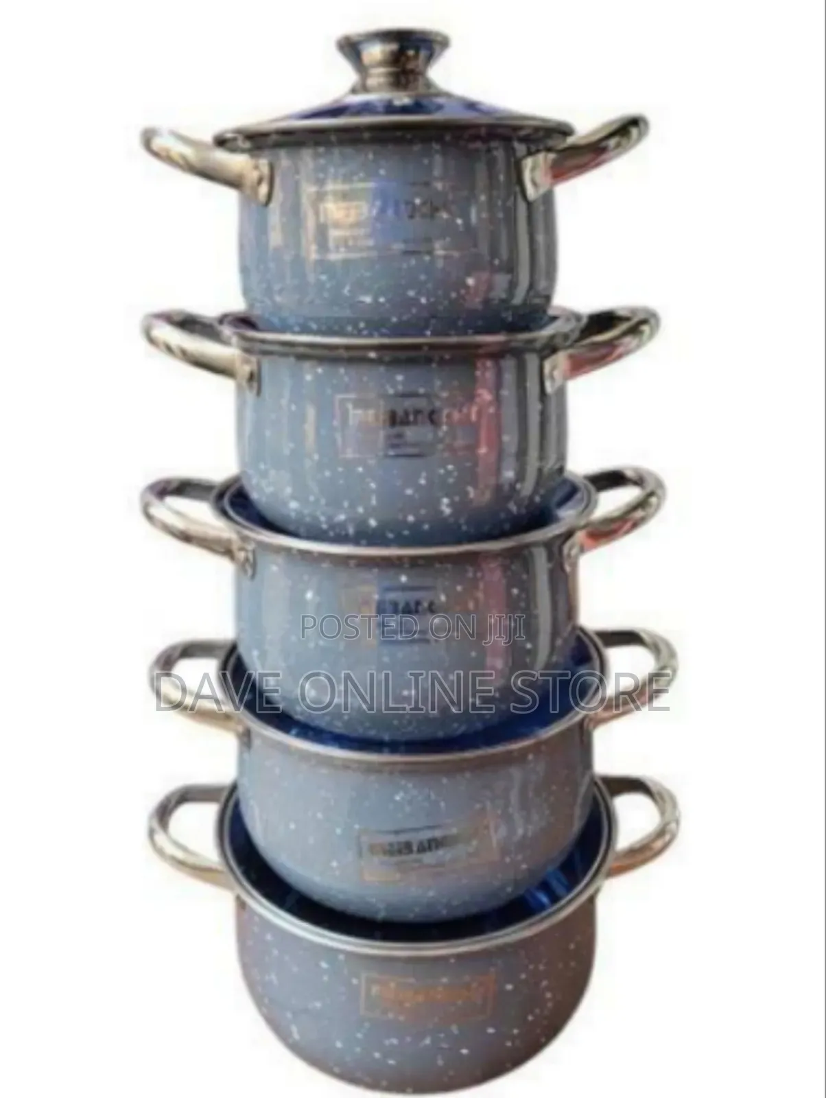 5 Pieces Set of Stainless Steel Food Serving Dishes