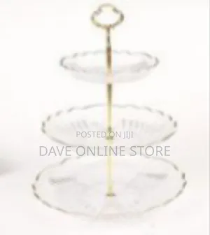 Elegant Three-Tiered Serving Stand / Dessert Tower