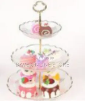 Elegant Three-Tiered Serving Stand / Dessert Tower