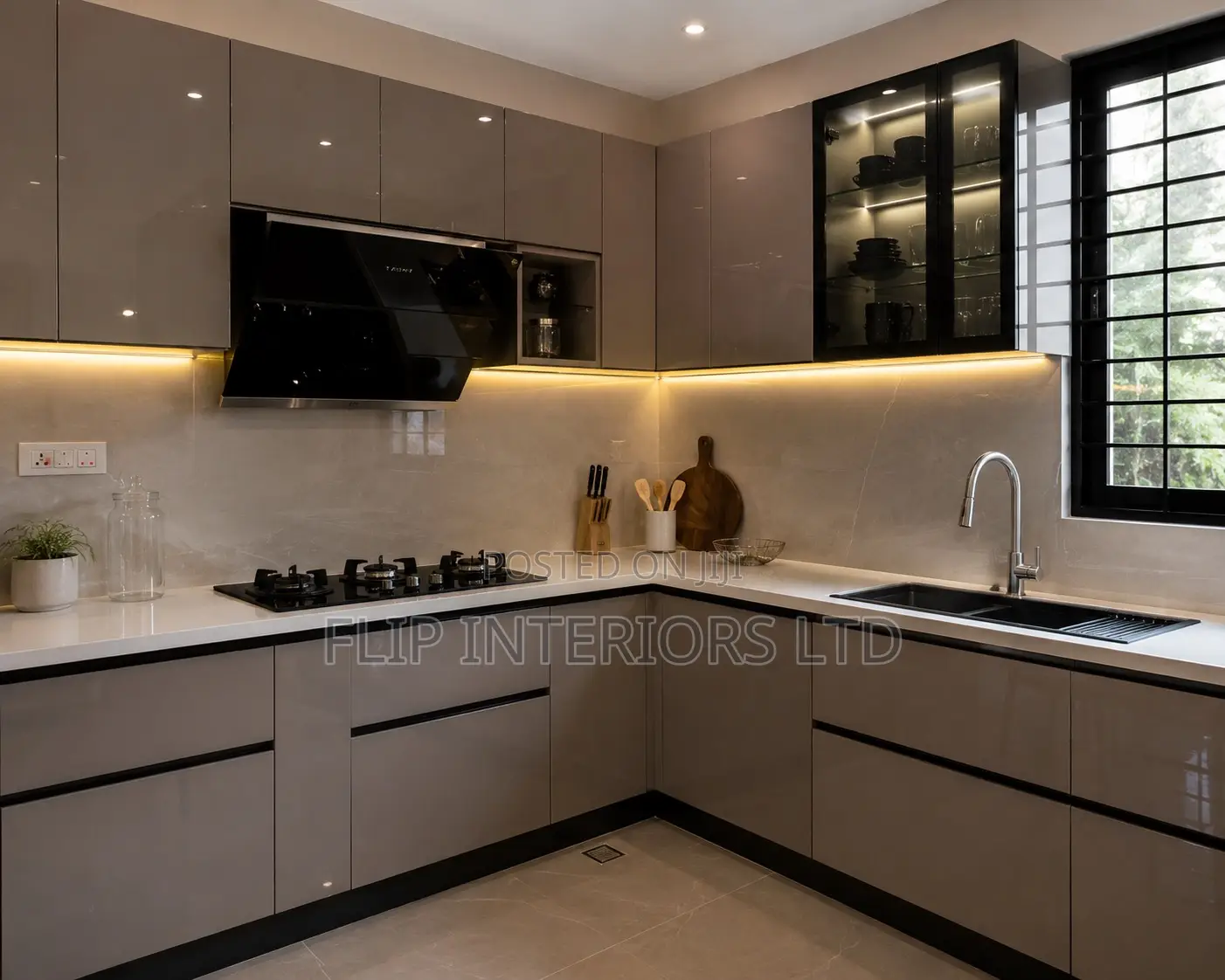Modern PVC Kitchen Cabinet Solution