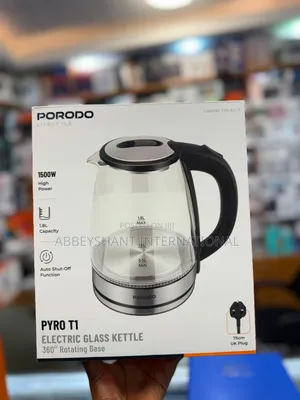 Porodo Lifestyle Pyro T1 Electric Glass Kettle