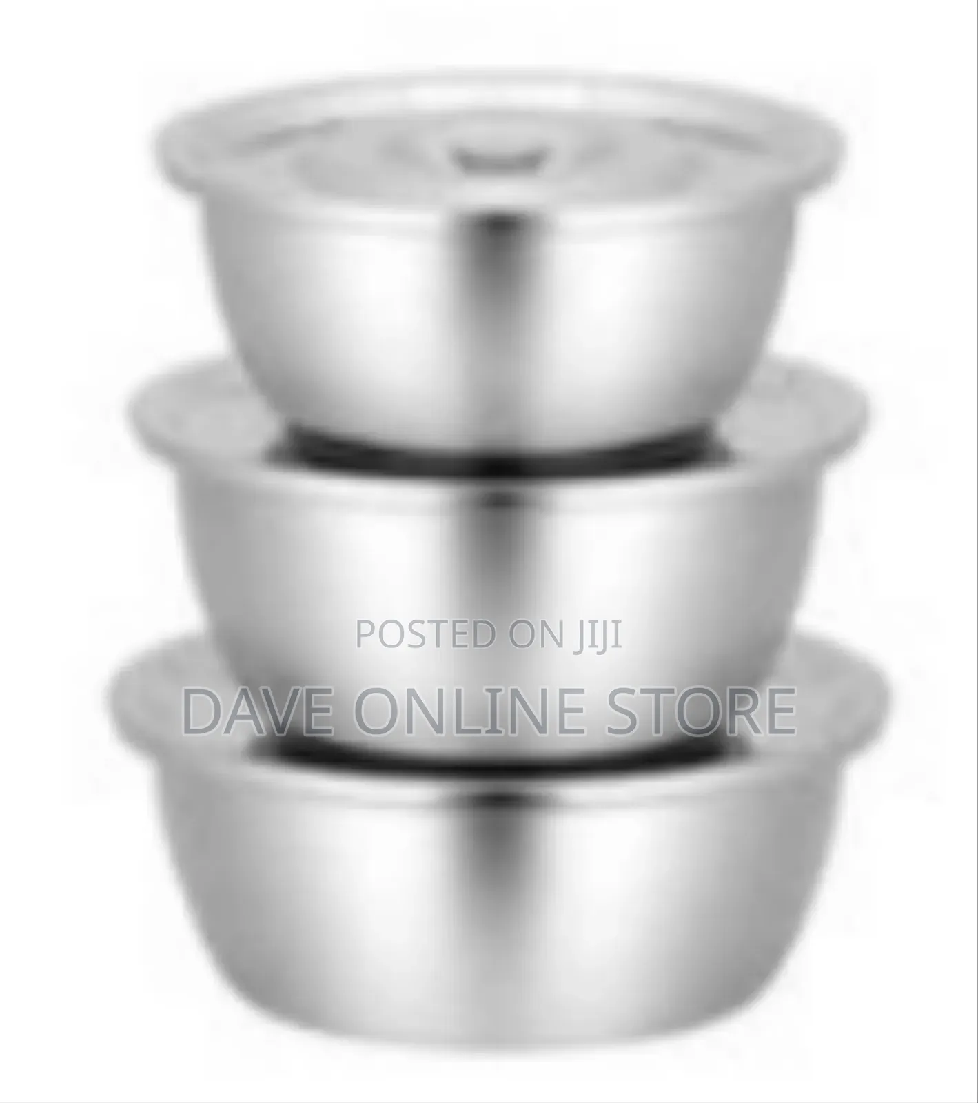 6 Pieces Set of Stainless Steel Food Serving Dishes