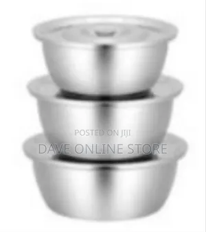 6 Pieces Set of Stainless Steel Food Serving Dishes